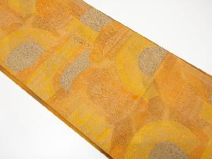 花更紗模様織り出し名古屋帯